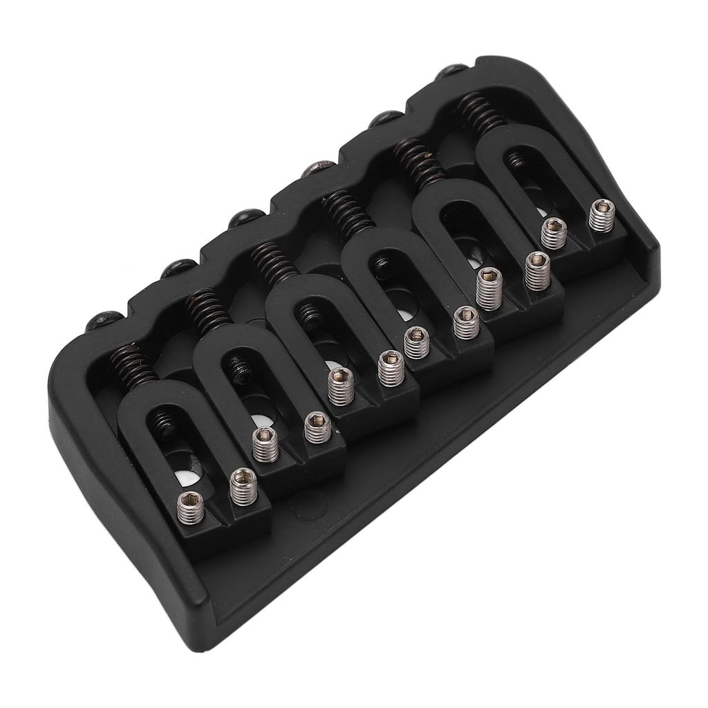 Guitar Bridge 6 String Metal 10.8mm String Distance Delicate Guitar Bridge Black