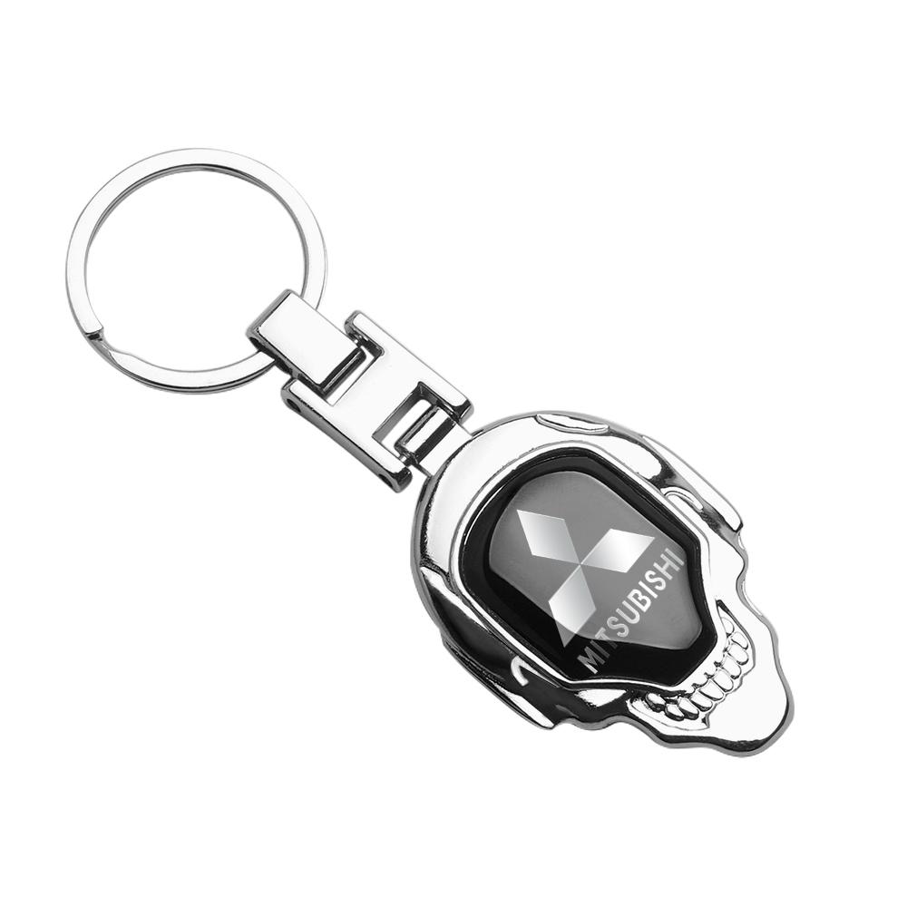 Car Metal Keychain Key Strap Gift Pendant Key Ring Key Holder Accessories For Mitsubishi Lancer Asx Outlander Pajero L200 Galant
