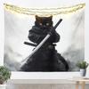 Japan Geisha Tapestry Cherry Blossoms Wall Art Japanese Tradition Wall Hanging Blanket for Living Room Bedroom Home Decor Small