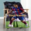 Star Player 6 Customize Text Blanket Lightweight Customizable Blanket Durable Comfort Great for Picnics Sofa Office Chair Livingroom