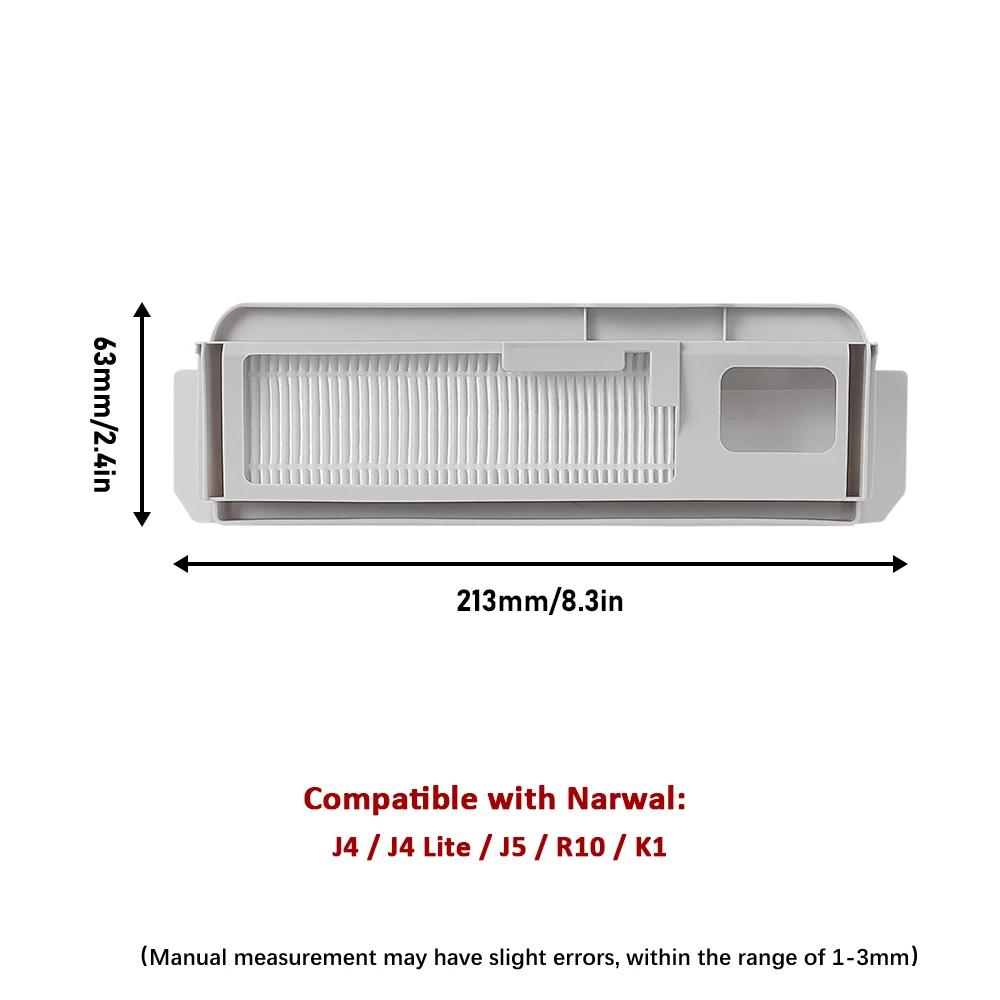 Dust Bags For Narwal Freo X Ultra/Freo X Plus/Freo Pro/J4/J4Lite/J5/J6/R10/K1 Robot Vacuum Cleaner 1L Capacity With HEPA Filter