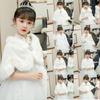 Children Wedding Faux Fur Wrap Evening Dress Bolero Cape Wedding Shawl