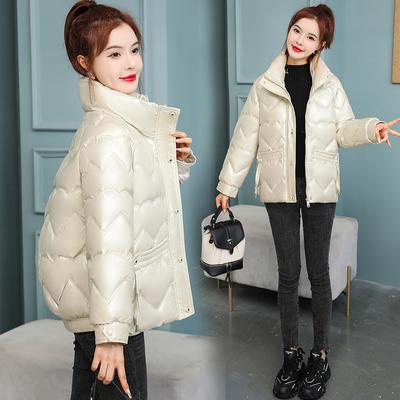 Зимняя куртка-пуховик для женщин, короткая, корейский стиль, модная, универсальная, маленькая, свободная, утолщенная, теплая зимняя куртка