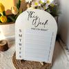 Wood Fridge Meal Planner with Pen Meal Prep Board Weekly Food Menu Board  Dinning Tale