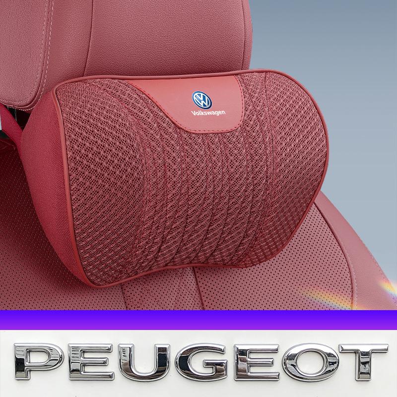 Car Seat Ice Silk Pillow Headrest Back Valve Cap For VW Golf Amarok T5 Phaeton Teramont ID3 Tiguan T-Cross Passat Magotan Arteo ze3