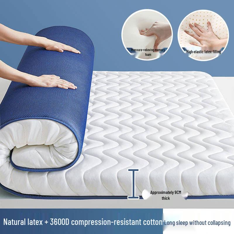 Class A Latex Mattress Topper: Soft, Thickened Tatami Pad for Dorm and Rental Rooms