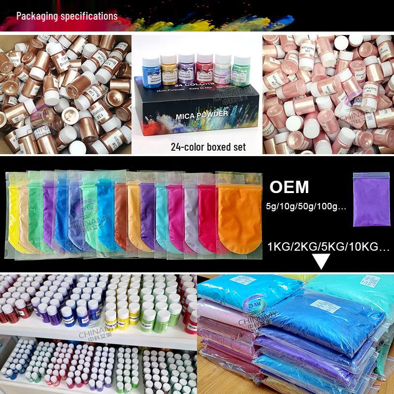56-цветный кристаллический эпоксидный порошок с слюдой: Перламутровый пигмент для мыла и слайма, по 8-10 г каждый