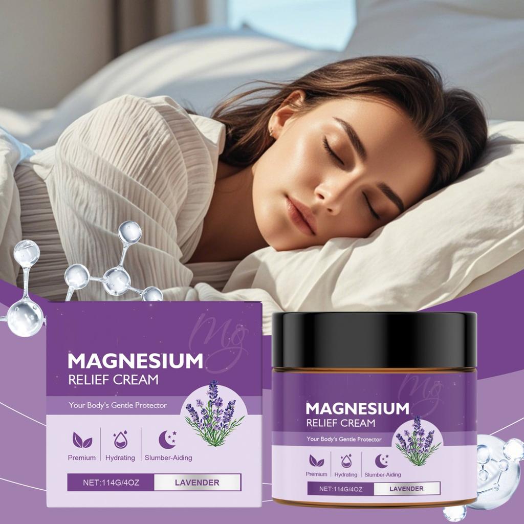 Lavender Magnesium Milk, For Sleep, Muscle Pain, Leg Cramps, Magnesium Cream