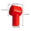 Durable Quality 20PCS Battery Insulation Cover Black Red Tool Parts Insulation Rubber Skin PVC Cable Protective Lug Cap 12x20mm