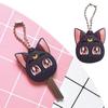 Anime Sailor Moon Purple Cat Keychain Cosplay Cute Pendant Keyring Key Chain