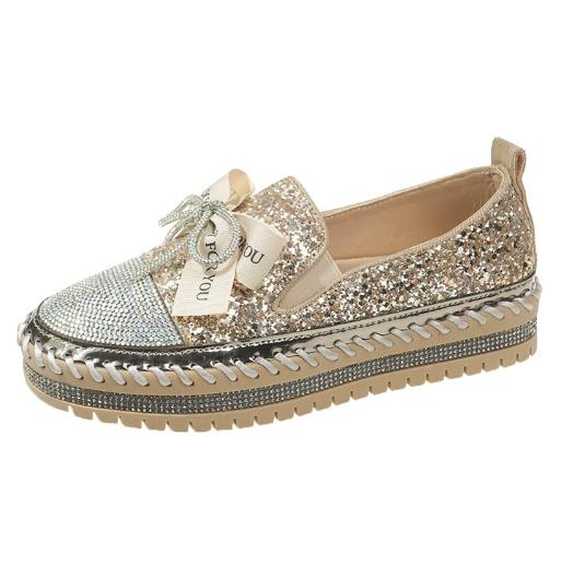 Модные женские мокасины слипоны, сетчатые кроссовки, декор печенье, низкая плоская обувь