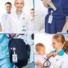 Блестящий retractable бейдж-катушка, шнурки, держатель для удостоверения личности, имени, студента, сотрудника, зажим для карт, канцелярские принадлежности