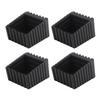 4pcs Furniture Leg Pad Square Plastic Anti Skid Furniture Leg Pad Cover Floor Protector for Chair Desk