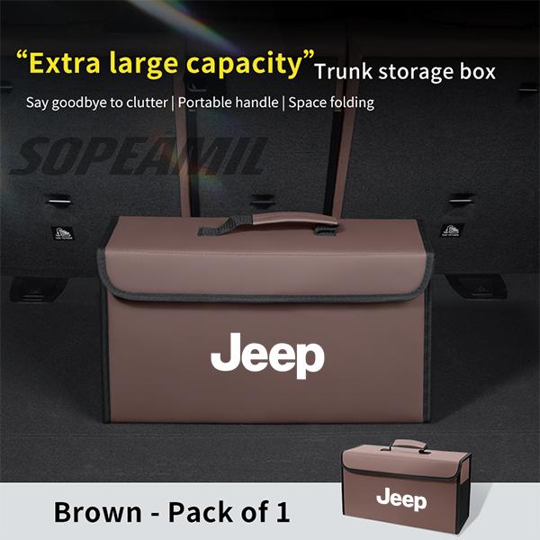 EPY1 Car Trunk Organizing And Storage Box For Jeep Cherokee Compass Patriot Renegade Trail-Hawk Wrangler JK TJ SRT Auto Accessories