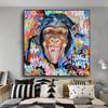 Abstract Funny Monkey Pop Street Art Posters and Prints Animals Graffiti Art Canvas Paintings On The Wall Art Picture Home Decor