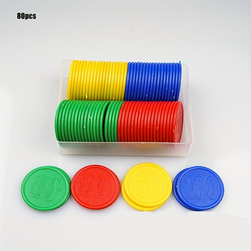 Высококачественный игровой набор: 1 колода водонепроницаемых и износостойких игральных карт из розово-золотой фольги PET с 50 круглыми реквизитами