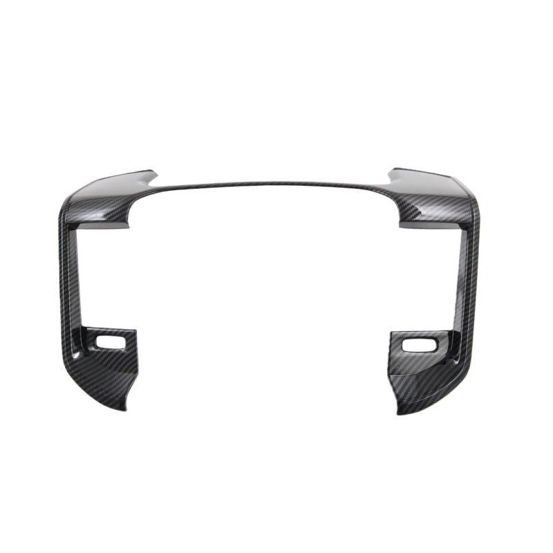 For Dodge Ram 1500 TRX 2023 2024 ABS Carbon Fiber Pattern Inner Front Dashboard Air Vent Outlet Cover Trim Decoration Frame PP2