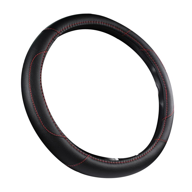 Моточехлы автомобильный противоскользящий кожаный чехол на руль Универсальный автомобильный защитный чехол на руль модный стиль 38 см