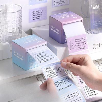 Вытяните липкие наклейки для заметок. Учащиеся средних и старших классов используют специальные липкие наклейки для заметок об ошибках.
