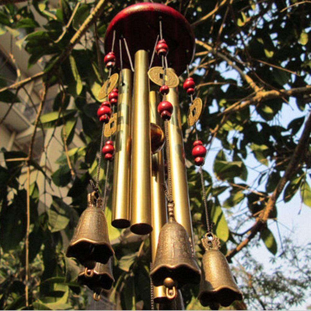 5 Bells Chime Hanging Home Decor Garden Windchime Sweet Church Bells Hanging Sound Rust Proof Decoration