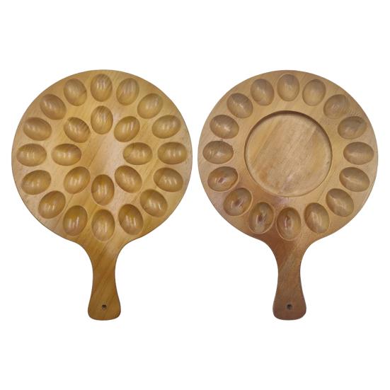 Подставка для яиц на 16/24 ячейки, фаршированные яйца или сыр, деревянная подставка для яиц, пасхальное многоцелевое яйцо