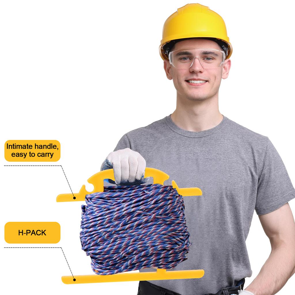 4 шт. Прочный желтый H-образный органайзер-катушка для удлинителя, портативный держатель для кабеля, намотка для удлинителя Для в