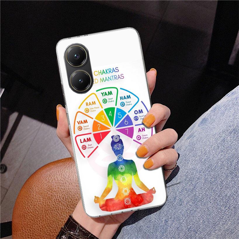 Yoga Chakra Spiritual Energy Universe Phnoe Case for Xiaomi Poco X5 X6 X7 Pro X4 Gt F7 Ultra M8 M7 Redmi 15C 15 13C 13 12C 12 Un