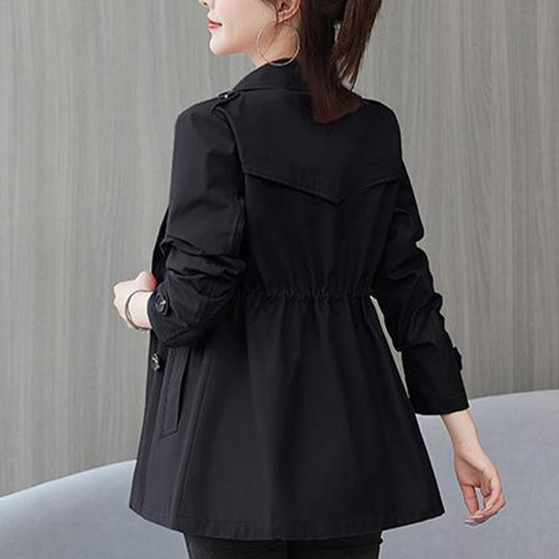 Осенняя женская куртка с длинным рукавом, тонкие пальто, повседневная ветровка, женские куртки, тонкое модное базовое пальто, верхняя одежда