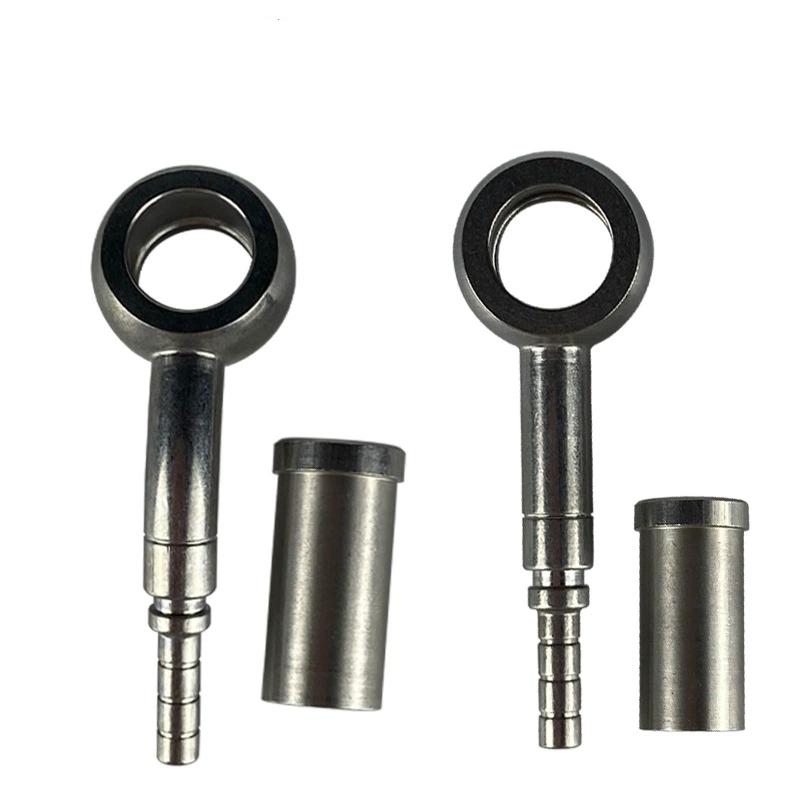 1pc Motorcycle Hydraulic Brake Hose Stainless Steel Rotary Oil Pipeline Joint Auto Banjo Fitting Oil Line Adaptor Universal
