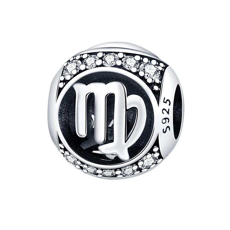 100% Медь 12 Знаков Зодиака Серия Абакус Шармы Бусины Подходят Пан Оригинальные Браслеты DIY Ювелирные Изделия Изысканное Изготовление Подарки