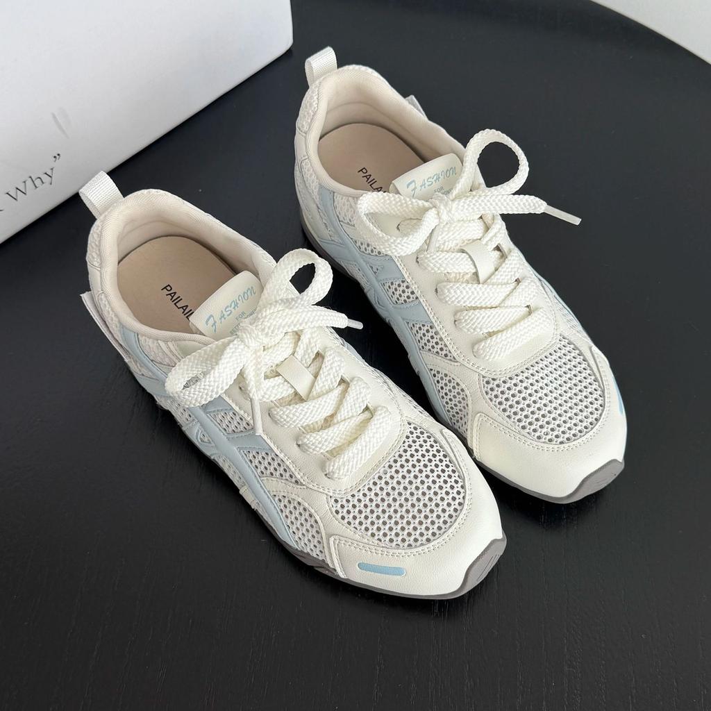 Shoes Women's Summer Thin-soled Casual Sports Shoes 2025 New Fashion Versatile Mesh Breathable German Training Shoes Women's Shoes