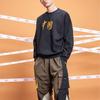 Свитшоты Li Ning Унисекс Черный Круглый вырез Умеренный Обычный AWDQB40-4