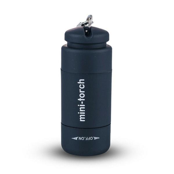 Led Mini Pocket Torch Lamp Portable USB Charging Keychain Flashlight LED Torch Rotary Switch Lamp Waterproof Keychain Light