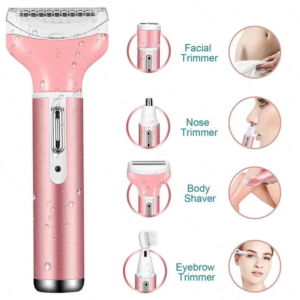 Lady Shavers For Women, 4 In 1 Face Shavers For Women, Rechargeable Face Hair Remover For Women, Electric Shaver For Women