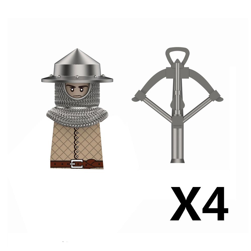 Средневековый Замок Солдат Фигурки Действия Строительные Блоки Дракон Аниме Рыцарь Аксессуар Боевой Конь Ополчение Шлем Щит Игрушка Подарок S015