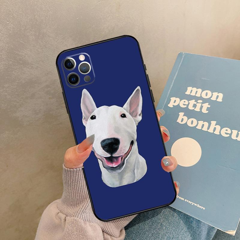 English Bull Terrier Dog Case For iPhone 17 Air 13 16 15 11 12 14 Pro Max 13 mini XR 15 16 Plus 16e Back Cover Shell