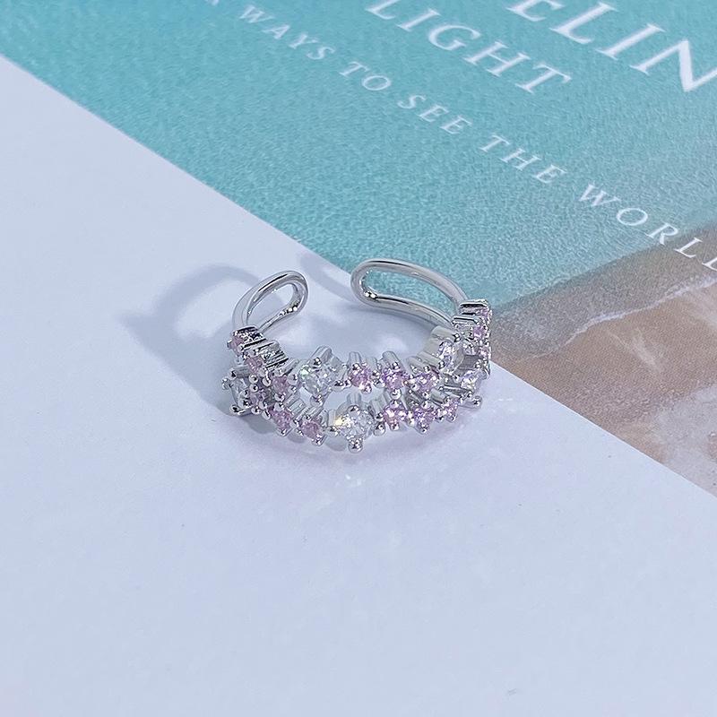 Роскошное кольцо с полным бриллиантовым паве из цирконов, супер-блестящее, высокого класса, открытое, нишевое, изысканное, элегантное, персонализированное