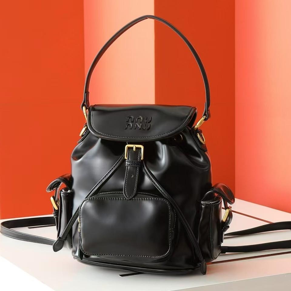 Новый холщовый рюкзак Miao miu 2025, большая вместимость, премиальное качество, универсальный, портативный, для плеча, для путешествий, для ежедневных поездок