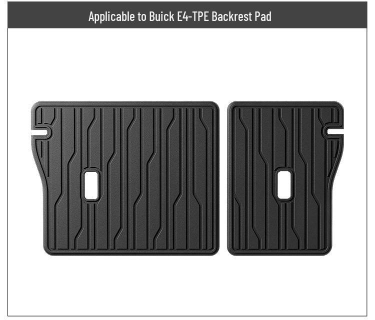 Экологичный комплект индивидуальных ковриков для пола для 2023 Buick E4: Включает коврик в багажник и коврик на спинку сиденья из ТПЭ
