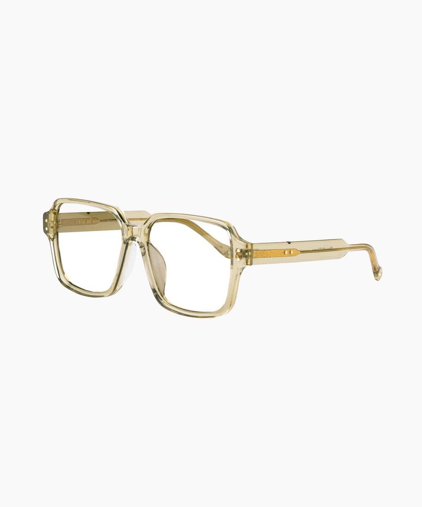Seupeulingseuteulingseu Retro Square Shape Glasses Page 80 [Olive Green]