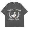 Funny Porch Goose Social Club T Shirt Unisex Unisex Short Sleeve Fashion Tshirt Shortsleeved Loose Casual Cotton Summer Tshirts