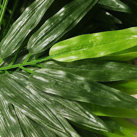 10 шт./компл. искусственный бамбуковый лист реалистичный внешний вид освежающий пластик яркий цвет имитация зеленый