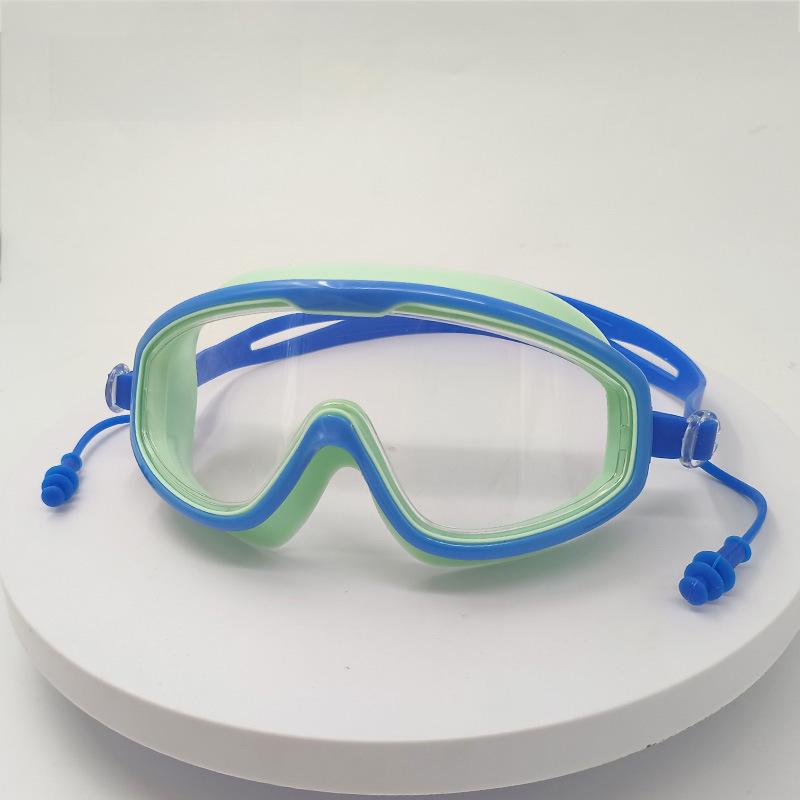 Очки для плавания унисекс с большой оправой для защиты от близорукости – противотуманные, с высоким разрешением, водонепроницаемые для взрослых
