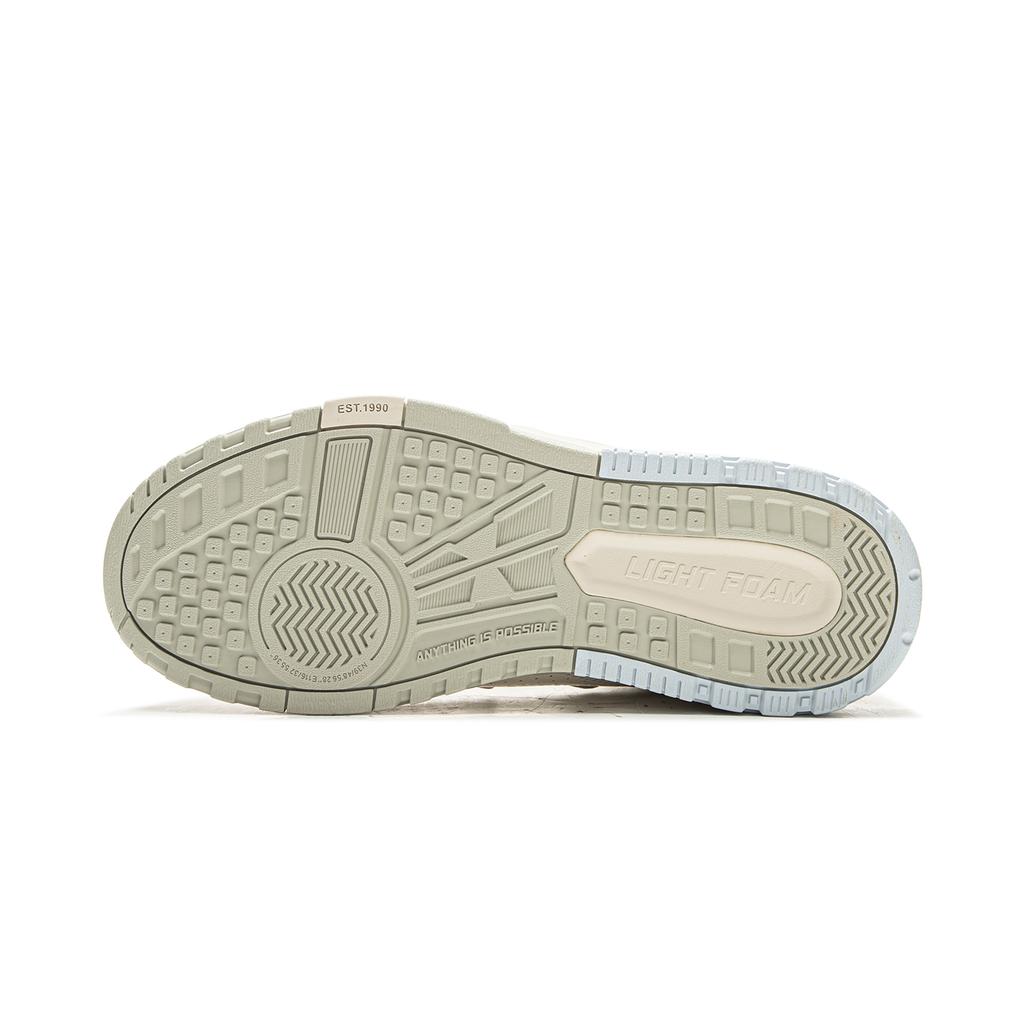 Li Ning Wave MID FLEECE Термоустойчивые Нескользящие Средние Кеды для Скейтборда Унисекс Белые AGCV381-1