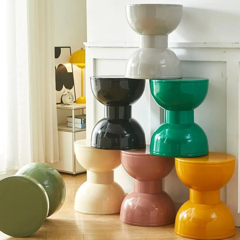 Креативная скамейка для переобувания - Дизайн в форме банта, Низкая скамейка-пуф для гостиной, дивана, прихожей