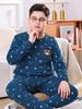 Хлопковый пижамный комплект для подростка - Теплое осенне-зимнее нижнее белье для мальчиков и студентов