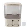 Rice Storage Container Large Capacity Moisture Prevention Airtight Plastic Flour Holder Dispenser