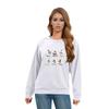 Women's Casual  Raglan O-neck Long Sleeve Halloween Print Top