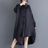 Long Sleeve Plus Size Vintage Black New In Dresses for Women Casual Loose Midi Spring Autumn Shirt Dress