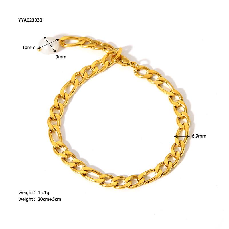 Fashion Stainless Steel Anklet Gold Plated Non-fading Titanium Steel Foot Decoration of High-grade Jewelry Ornaments Accessories Modern Luxury Jewelry
